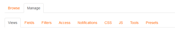 Dataform activity manage tabs