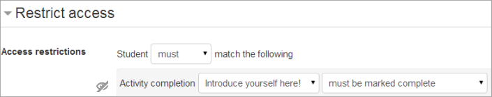 "must be marked complete/hide activity entirely"