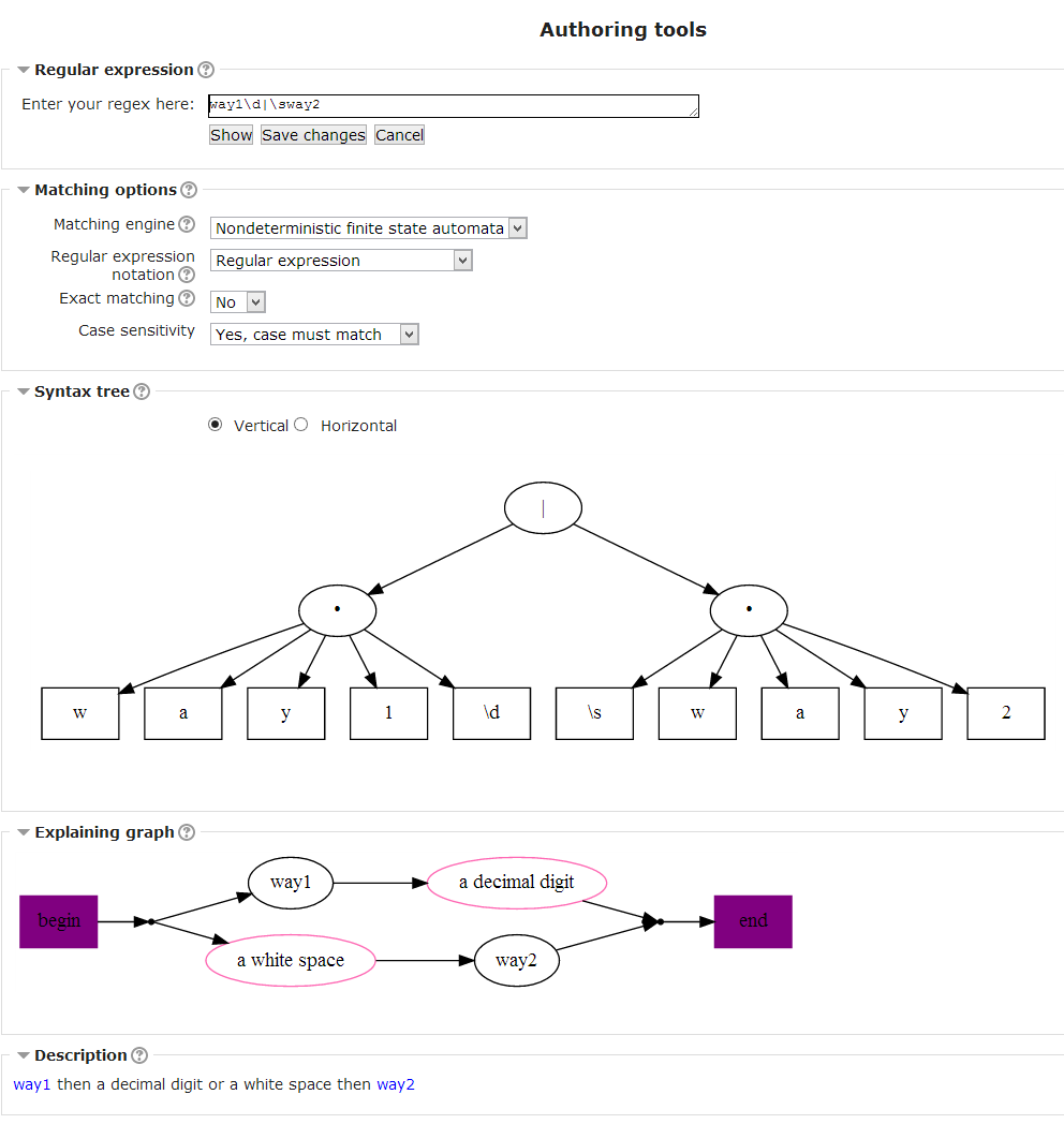 alternatives and concatenation