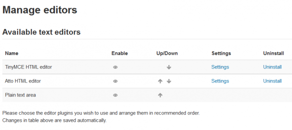 27available editors Moving Atto down makes TinyMCE top.png