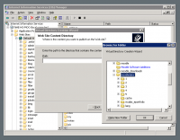 Choosing path to folder on server